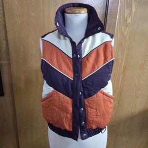 Anna Sui Deep Purple Puffer Vest